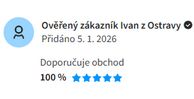 ✔️ Rychlé vyřízení i doručení objednávky, drobný dárek k nákupu potěšil, děkujeme Vše proběhlo hladce, zásilka dobře zabalená, dorazila velmi rychle. Baleno se zájmem o zákazníka. Obchod doporučujeme