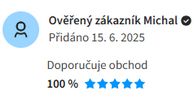 ✔️ Široký sortiment ✔️ Kvalitní výběr produktů ✔️ Velmi rychlé zpracování objednávky ✔️ Perfektní komunikace a profesionální přístup - Obchod jsem našel při hledání produktu, který nebyl k dostání v Praze (s pomocí Google jsem nenalezl), naštěstí jsem dík