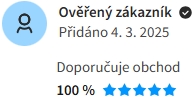 ✔️ Zboží bylo druhÿ den po objednání připraveno k vyzvednutí