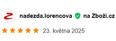 ✔️ Rychlost a kvalita zboží.  Již jsem poslala další objednávku i pro kolegyně..