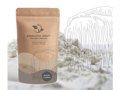 LifeChi - Korálovec ježatý (Hericium erinaceus) extrakt v prášku 50 g