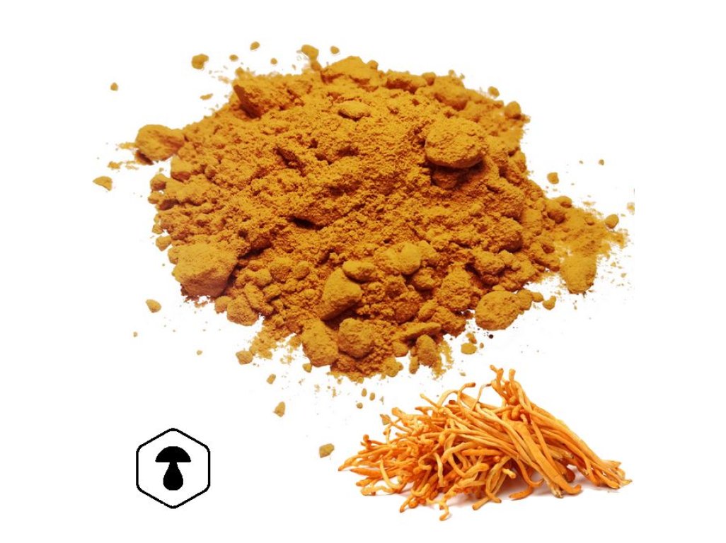 LifeChi - Housenice červená (Cordyceps militaris) houbový prášek 100 g