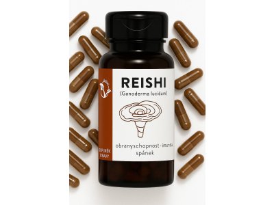 LifeChi - Reishi (Ganoderma lucidum) extrakt 400 mg, 100 rostlinných kapslí