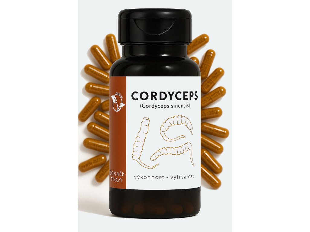 LifeChi - Housenice čínská (Cordyceps sinensis) extrakt 300 mg, 100 rostlinných kapslí