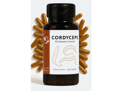 LifeChi - Housenice čínská (Cordyceps sinensis) extrakt 400 mg, 100 rostlinných kapslí
