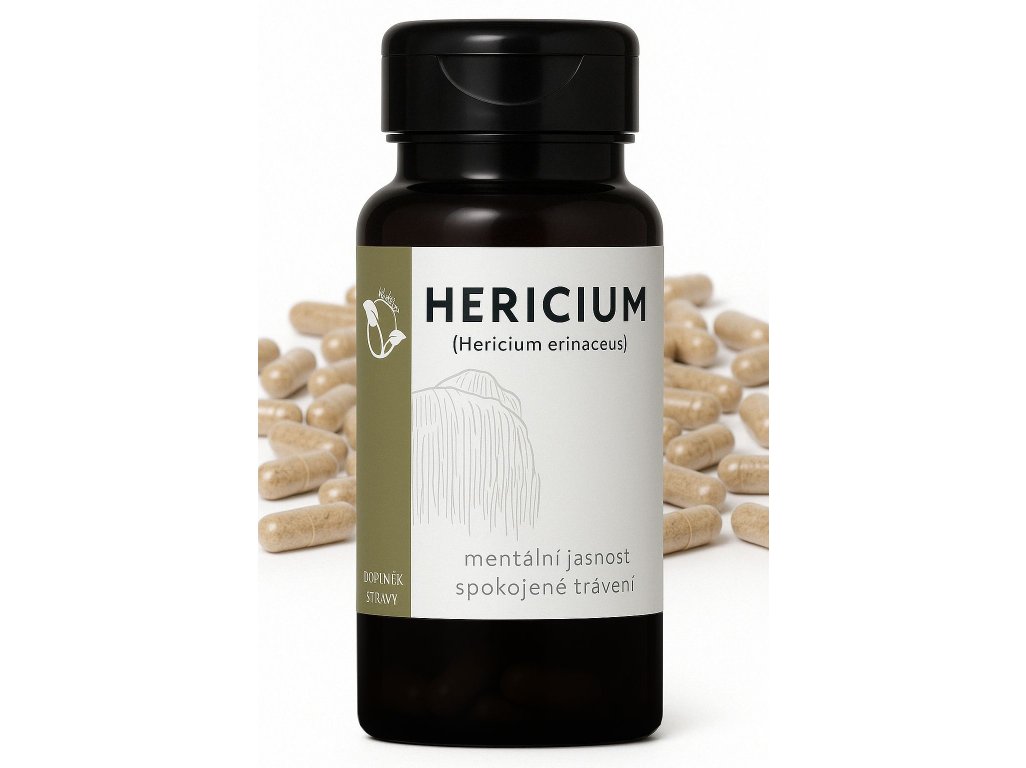 LifeChi - Korálovec ježatý (Hericium erinaceus) extrakt 300 mg, 100 rostlinných kapslí
