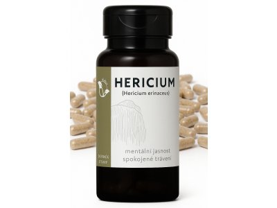 LifeChi - Korálovec ježatý (Hericium erinaceus) extrakt 400 mg, 100 rostlinných kapslí