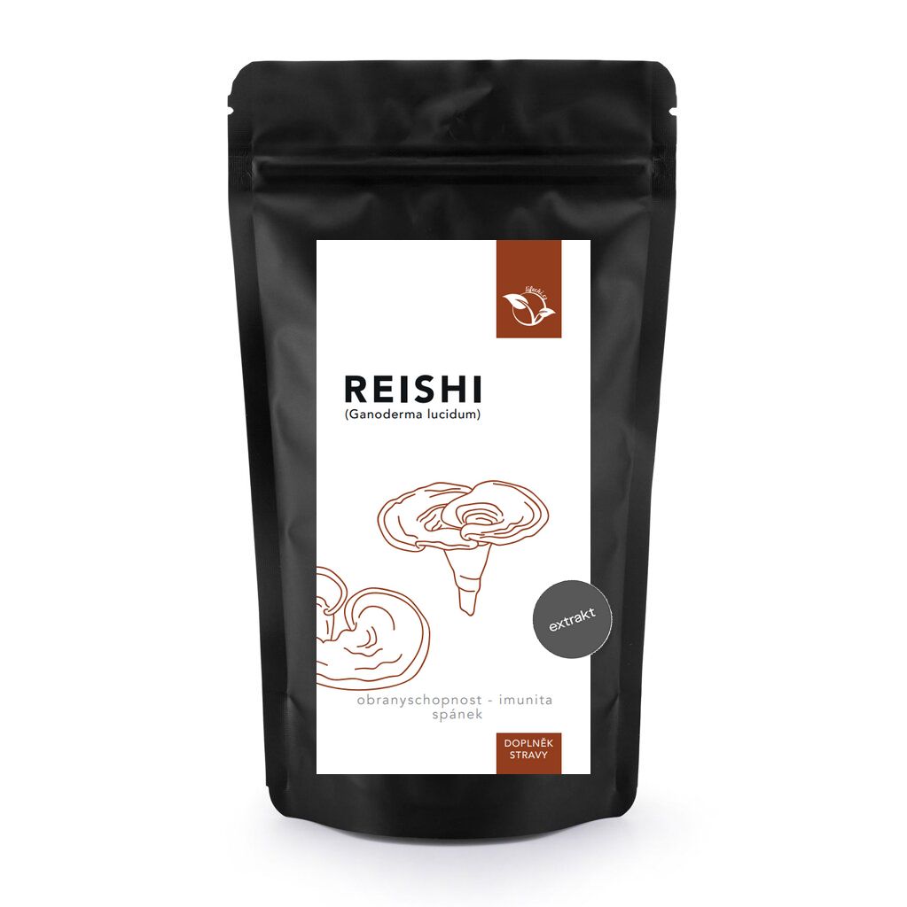 LifeChi - Reishi (Ganoderma lucidum) extrakt v prášku (30% polysacharidů, 15% betaglukanů, 3% triterpenů) 50 g