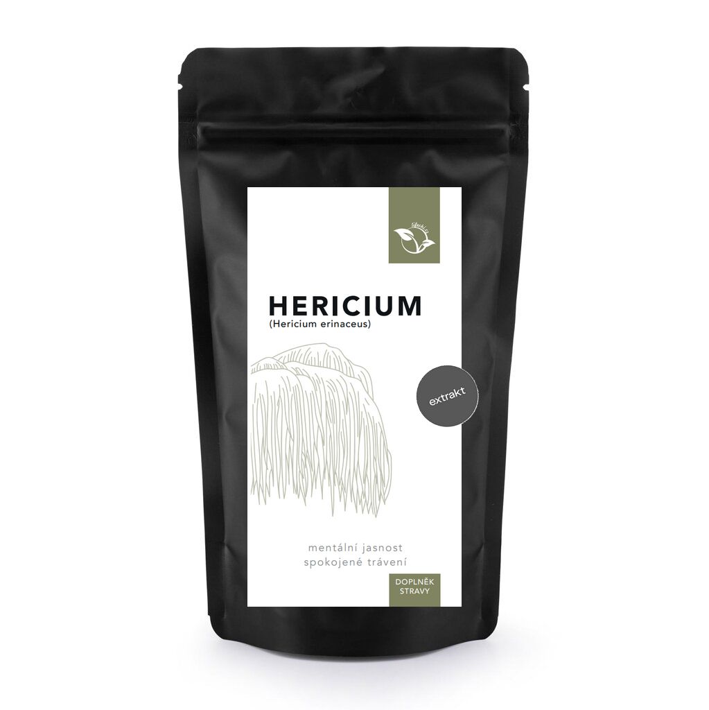 LifeChi - Korálovec ježatý (Hericium erinaceus) extrakt v prášku (30% polysacharidů, 15% betaglukanů) 50 g