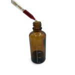 Skleněná lahvička s pipetou a stupnicí (50ml)